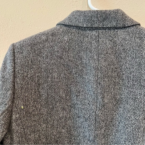MICHAEL KORS Wool Herringbone Grey Academy Blazer Y2K women’s size 10 - Picture 7 of 9